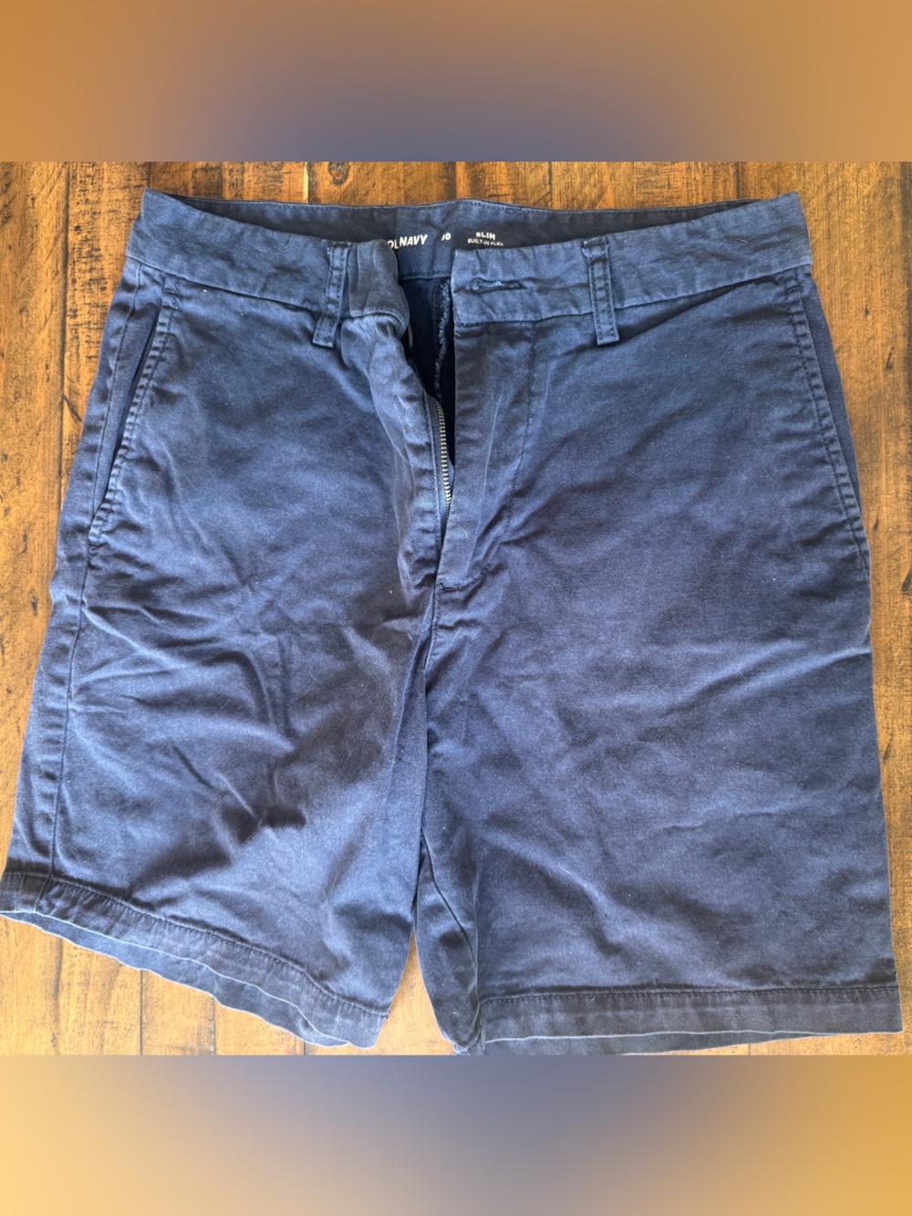 Old Navy Blue Shorts with Front Zip